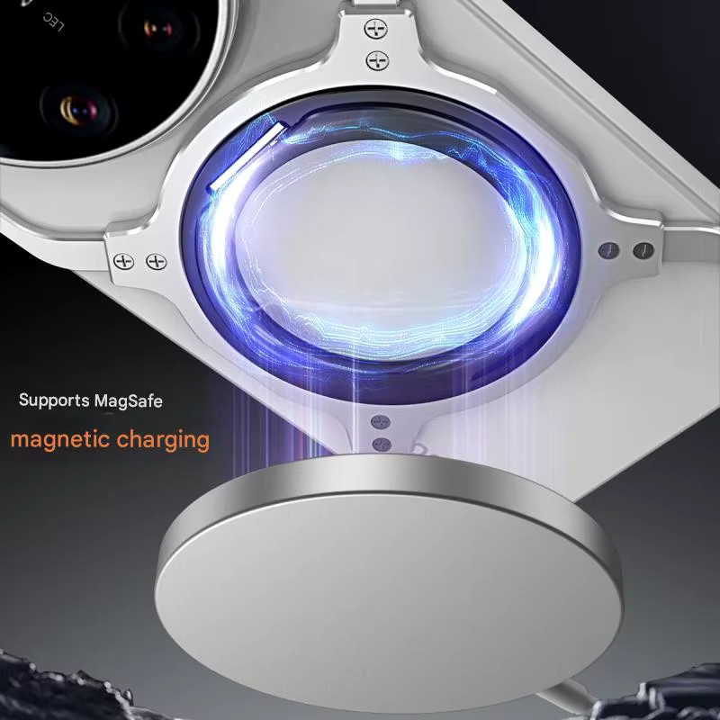 Magnetische Metall-Schutzhülle für Xiaomi 17 Ultra in Schwarz mit abnehmbarem Rahmenlosen Design und Objektivschutz - Bild 4