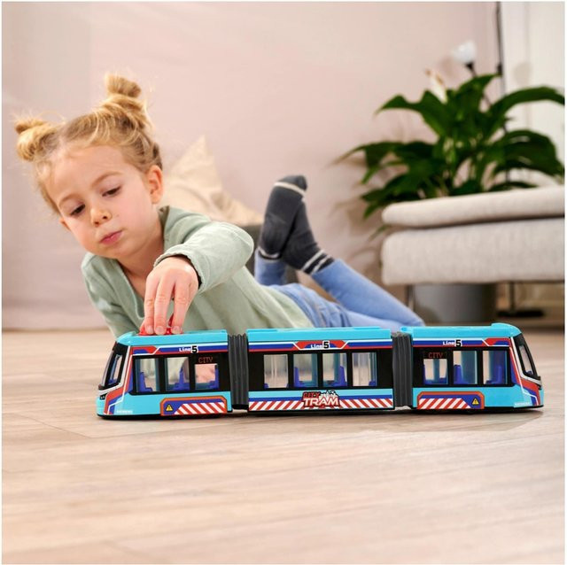 Dickie Toys City Tram, Straßenbahn, Blau, ab 3 Jahren - Bild 1
