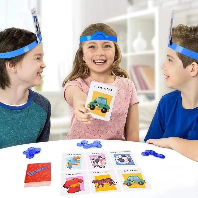 Linyi toy Wer ist es Spiel rot Kartenspiel ab 3 Jahren - Bild 2