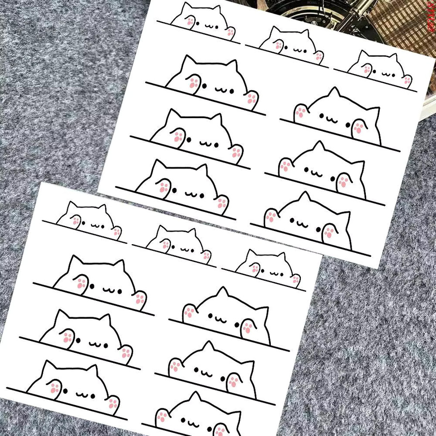 Bongo Cat Aufkleber-Set in Multicolor aus Papier - Bild 2