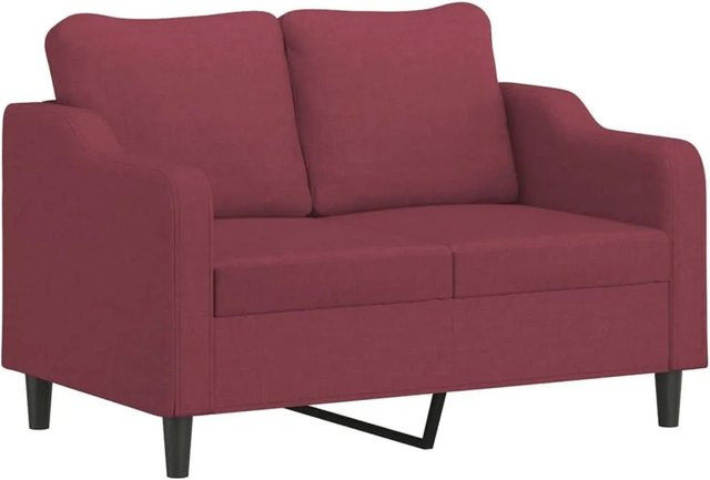 vidaXL 2-Sitzer-Sofa in Weinrot mit Stoffbezug und modernem Design - Bild 1