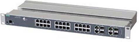 Siemens Industrial Ethernet Switch 6GK5328-4FS00-3RR3 mit 1 Gbit/s, Optical, Grau - Bild 1