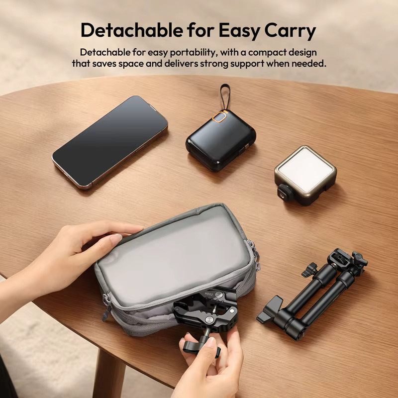 Ulanzi HD02 Magic Arm Kit 10 Zoll mit Superklemme in Schwarz für Stativ und Kamera sowie Fülllicht - Bild 6