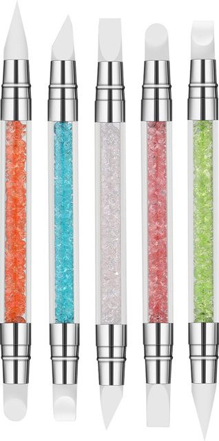 TOMTOP JMS Nagel Stift Set, 5 Stück, doppelseitig, Silikon, Bunt - Bild 1