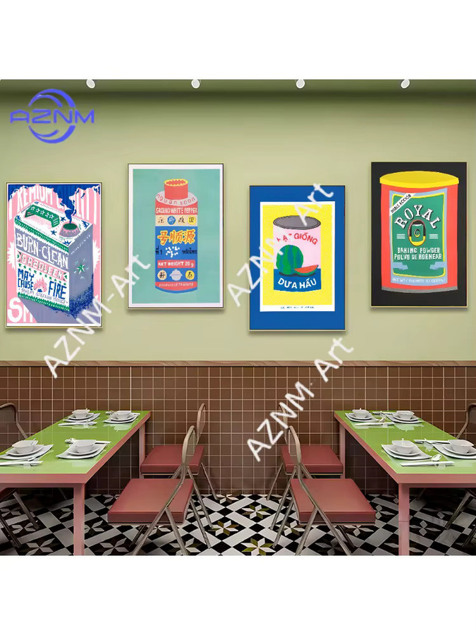 KAYOU Klassisches Anime-Poster mit japanischem Zitronensaft-Blüten-Motiv in Pink und Multicolour zur Wanddekoration - Bild 3