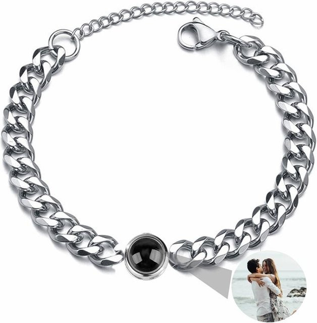 Fashion Maker 2 Armband, Edelstahl, Silber, Unisex, Personalisierte Foto-Projektion - Bild 1