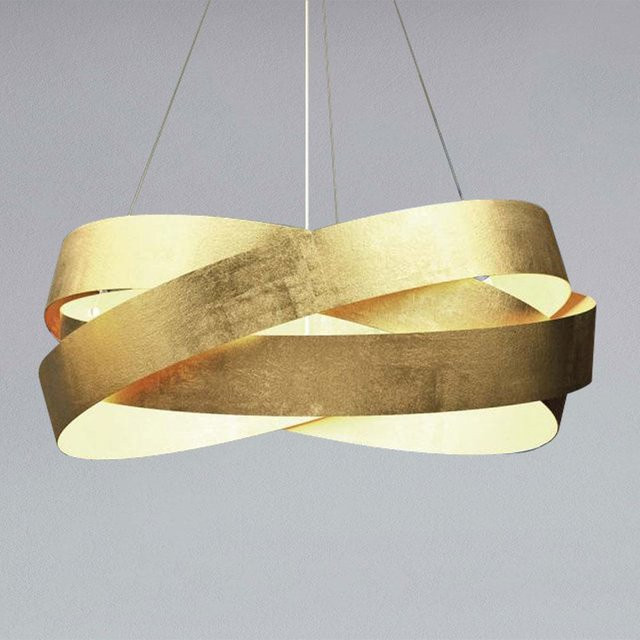 Marchetti Pura S 120 Pendelleuchte in Gold/Messing mit E27-Fassung - Bild 1