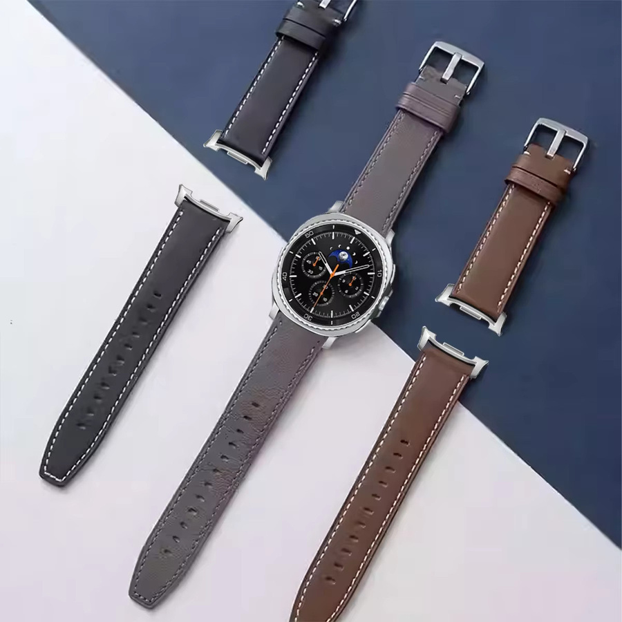 No Gaps Uhrenarmband Leder, Vintage, für Samsung Galaxy Watch - Bild 4