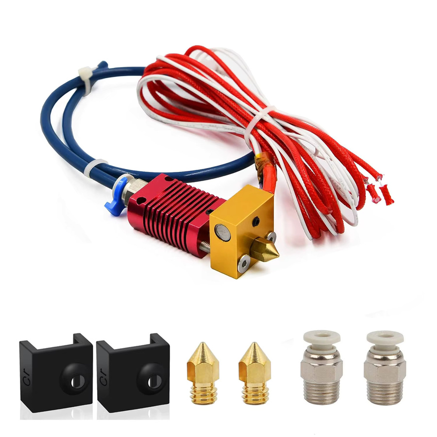 Creality MK8 24V Hotend Kit Druckkopf mit 0,4mm Düse für Ender 3, Pro und V2 als Extruder Ersatzteil in Multicolor - Bild 4