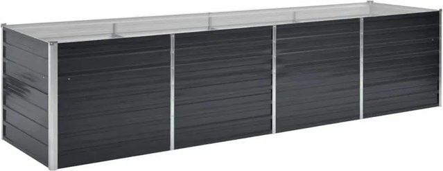 DELUKE Hochbeet OSKAR aus verzinktem Stahl in Anthrazit, B/T/H: 320 x 80 x 77 cm - Bild 1