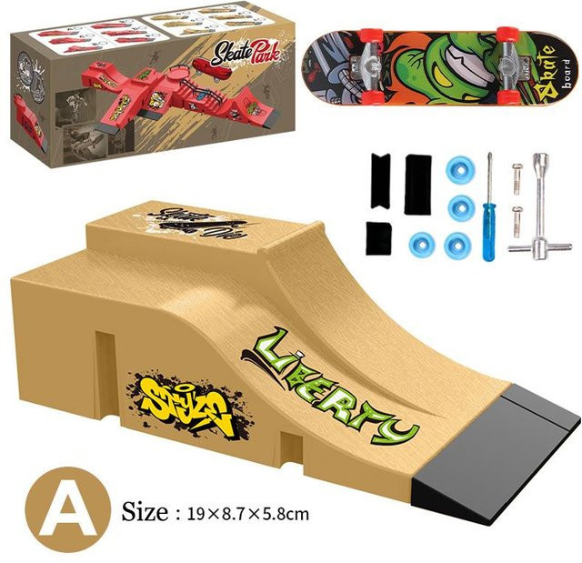 Binchi Fitness Fingerspitzen-Skateboard, Kinderspielzeug, Park Rampe Geländer Hang Modell - Bild 1