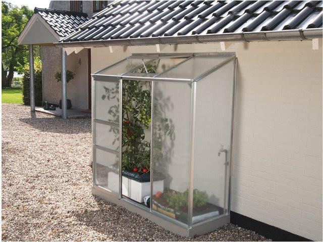 Comfort Edition Ida 1300 Gartenhaus aus Aluminium mit 4mm HKP, Fundamentrahmen und automatischem Fensteröffner - Bild 1