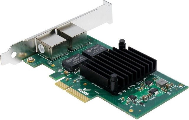 Inter-Tech ST-727 Intel PCIe Ethernet LAN Karte 1000 Mbit/s - Bild 1