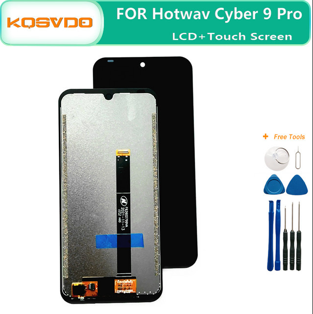 HOTWAV Cyber 9 Pro LCD Display Touchscreen Digitizer Montage Ersatz mit Werkzeugen in Schwarz - Bild 1