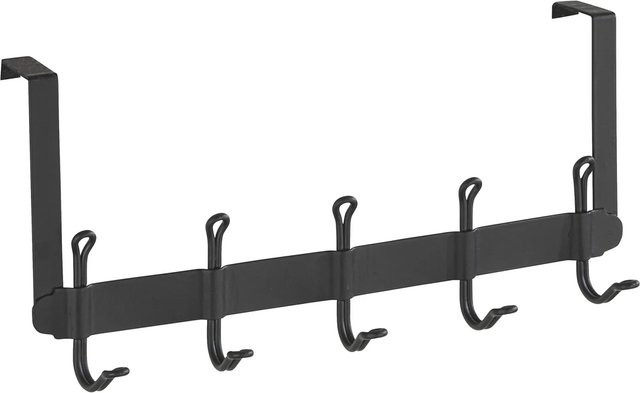 Wenko Türgarderobe Nostalgie aus Stahl in Schwarz Matt - Bild 1