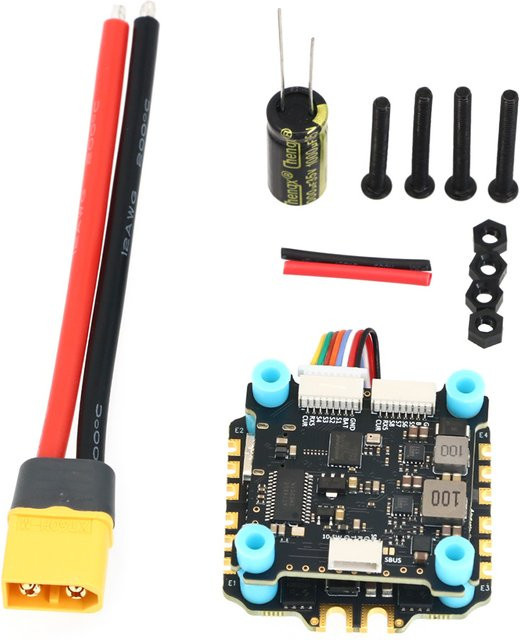 SoloGood F405 60A Stack mit ICM42688P und 4in1 ESC für FPV Drohnen, Schwarz, Montagegröße: 30,5 x 30,5 mm - Bild 1