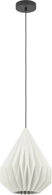 Eglo Pendelleuchte Minting Schwarz, 1-flammig, tropfenförmig, Durchmesser: 31 cm - Bild 1