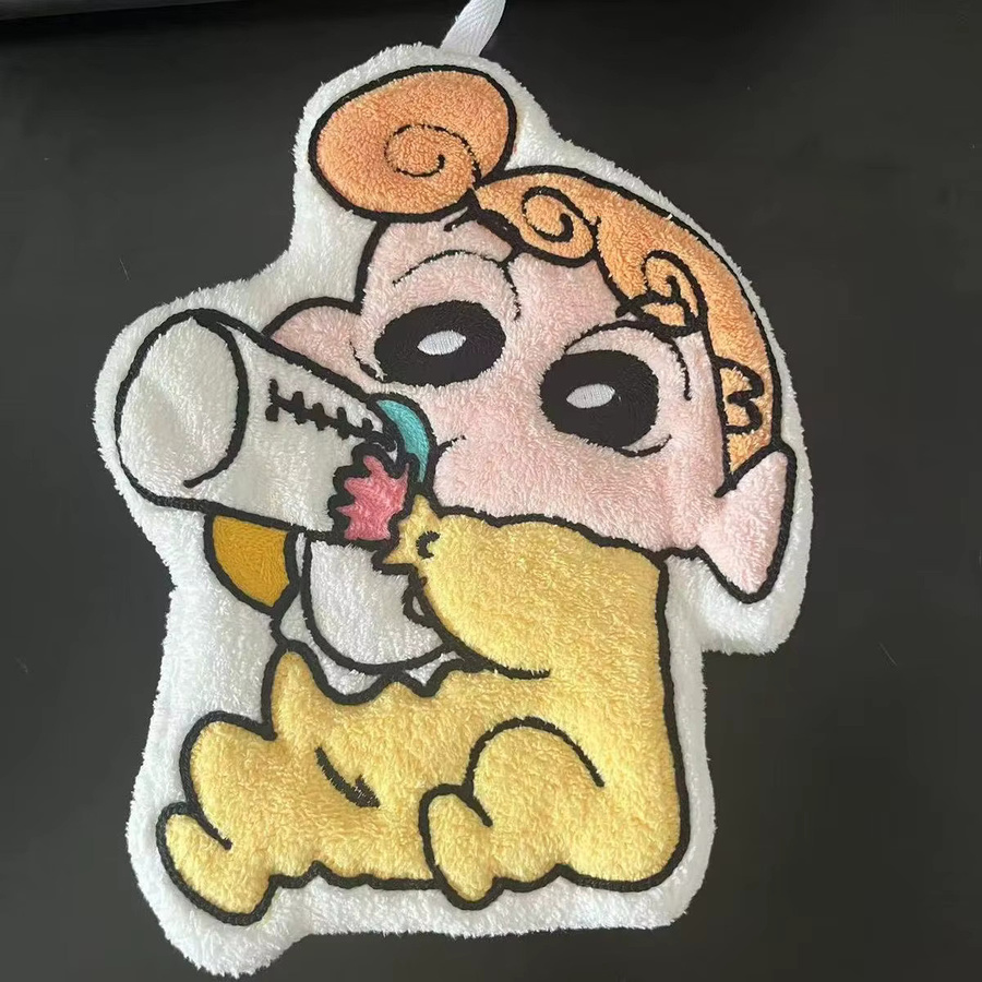 Bandai Crayon Shin Chan Anime Handtuch in Multicolour, super saugfähig und dick für Badezimmer und Küche - Bild 2