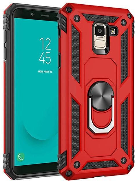 Hard Armor Schutzhülle für Samsung Galaxy S8 S9 S10 Plus 5G S10E Note 8 9 10 Pro und A-Serie in Rot - Bild 1