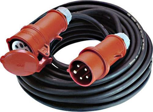 Bachmann Strom Verlängerungskabel 16A Schwarz 10m H07RN-F 5G 2,5mm² für Außenbereich geeignet - Bild 1