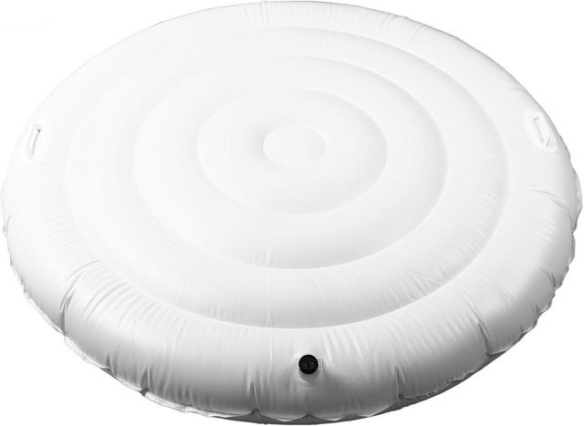 Aimo Aufblasbare Whirlpool-Abdeckung für runde Außen-Whirlpools, faltbarer und energiesparender Thermodeckel, Weiß - Bild 1