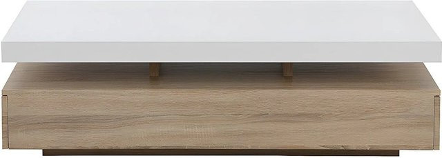 Couchtisch Felix von Vente-unique in Eiche und Weiß, rechteckig, Breite: 120 cm - Bild 1