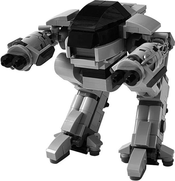 Gobricks ED-209 Roboter mechanische Kriegspolizei Baustein - Bild 1