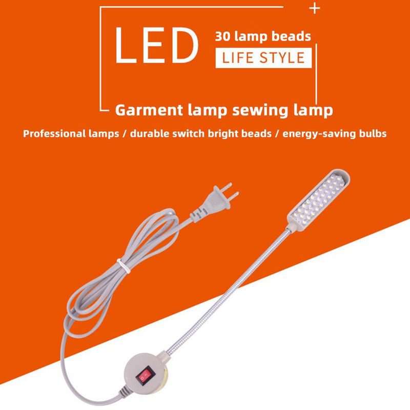 Dimmbare LED Industrielle Nähmaschinen Beleuchtung mit 30 LEDs und flexiblem 360 Grad Schwanenhals - Bild 8