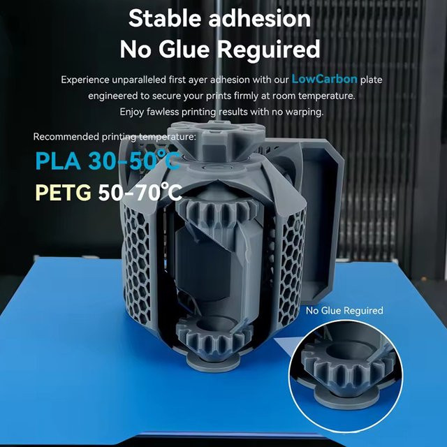 Creality Doppelseitige Druckkühlplatte Cool Spring Steel Sheet für Creality K2 und K2 Pro 3D-Drucker in Blau - Bild 1