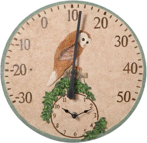 Analoges Außen- und Innenthermometer als wasserdichtes Gartenwandthermometer mit großer Zifferblattanzeige zur Wandmontage - Bild 1