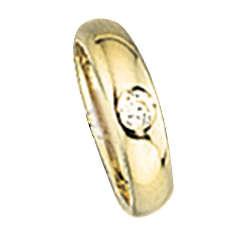 Colkid Kinder Taufring 333 Gelbgold, Zirkonia - Bild 1