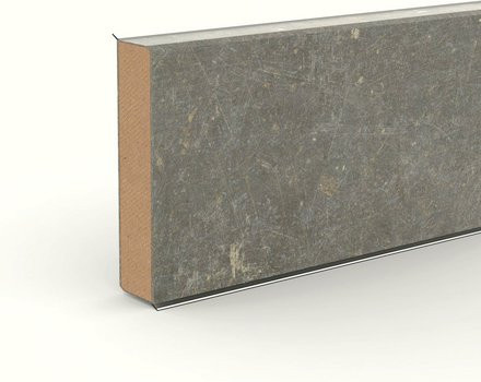 Döllken Sockelleiste Cubu Flex 60 in Grau aus HDF, L: 250 cm, H: 6 cm, T: 1,3 cm - Bild 1