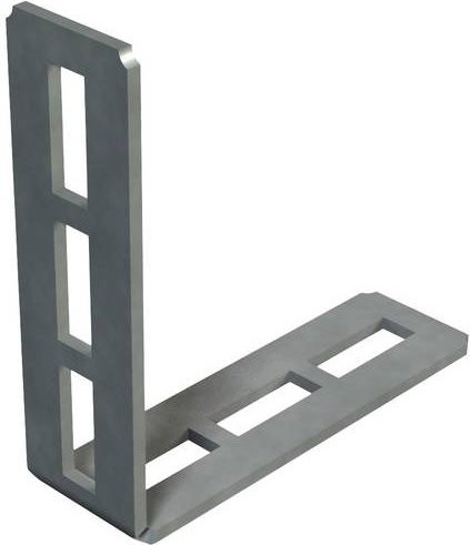 OBO Bettermann Montageträger 90 Grad Winkel aus Metall B/H/T: 10,2 x 10,2 x 3,0 cm - Bild 1