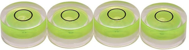 Meterk Mini-Präzisions-Wasserwaage für Plattenspieler, 4er-Set, beige - Bild 1