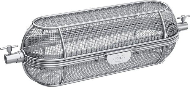 Rösle Drehspießkorb aus Edelstahl in Silber, B/T/H: 43 x 15 x 13 cm - Bild 1
