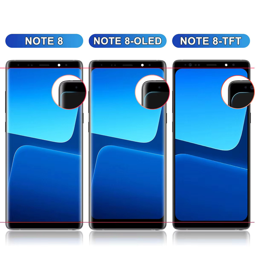 Samsung Galaxy Note 8 TFT LCD Display mit Touchscreen Digitizer Ersatz für N950F N950U N950W N950FD in Schwarz oder Gold - Bild 5