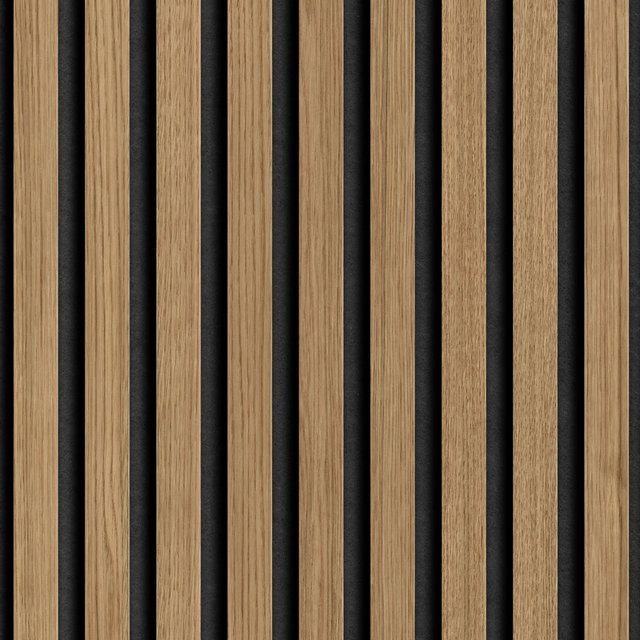 Grosfillex Wandverkleidung Element Linio in 3D-Holzoptik, Farbe Light Oak, Breite: 37,5 cm, Höhe: 260 cm - Bild 1