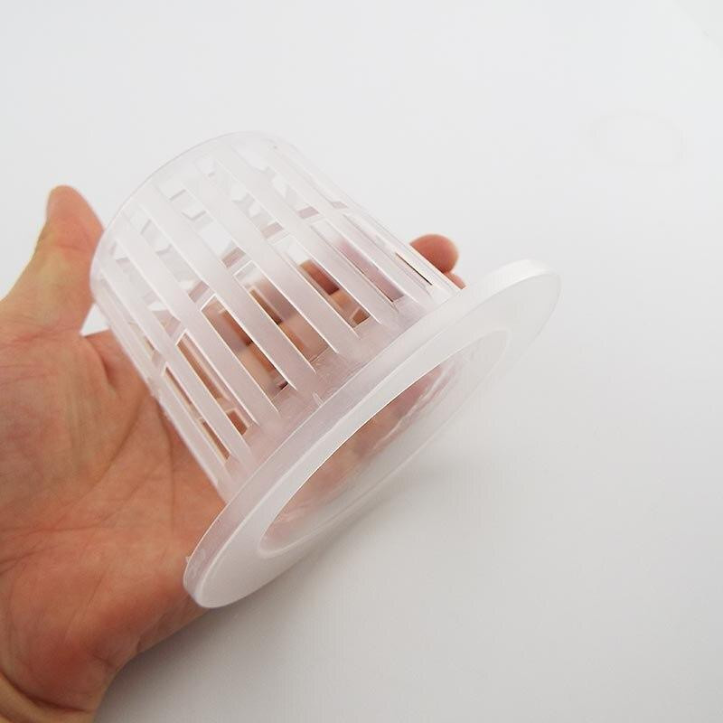 10 Stück transparente Netzbecher für Hydrokultur und Gewächshaus aus Kunststoff, Durchmesser: 7,0 cm - Bild 2