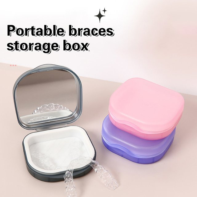 HNKMP Aufbewahrungsbox für Zahnprothesen und Retainer, Unisex - Bild 1