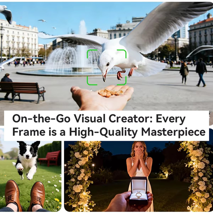 Vwar Smart-Brille mit 4K Action-Kamera, 1080P Video und KI-Übersetzungsfunktion, 3600mAh Powerbank, Schwarz - Bild 4