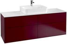 Villeroy & Boch Waschtischunterschrank Finion in Peony Matt mit internen Schubladen, Wandmontage, Breite: 160 cm, Tiefe: 60,3 cm - Bild 1