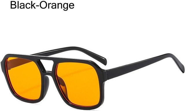 Yiran Health & Beauty Sonnenbrille Aviator, Vollrand, Kunststoff, Unisex, black - Bild 1