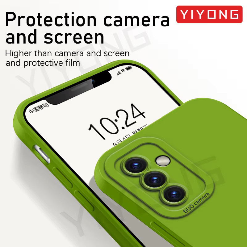 YIYONG Silikon Softcover für Samsung Galaxy A54 A55 A56 5G in Gelb und Grün - Bild 3