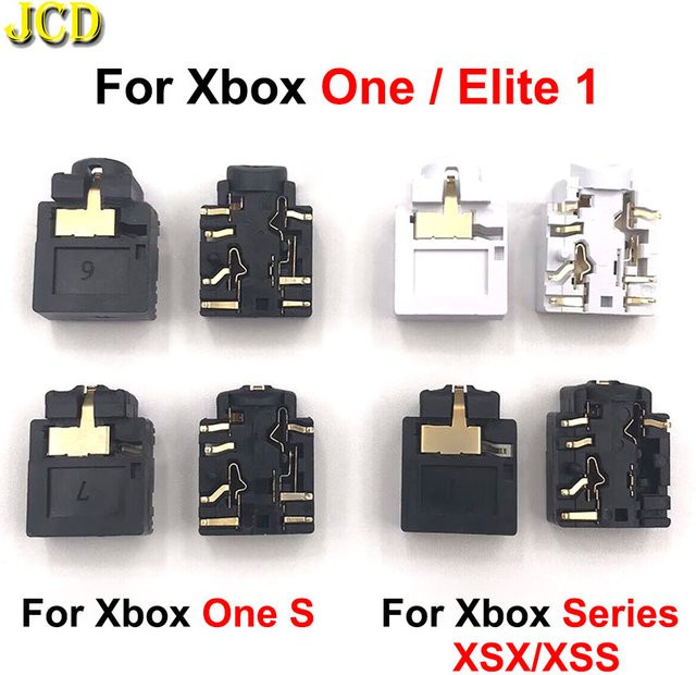 JCD 3,5 mm Headset-Anschluss Buchse für Xbox One Slim, Elite Series S und Elite Series X Controller in Schwarz - Bild 1