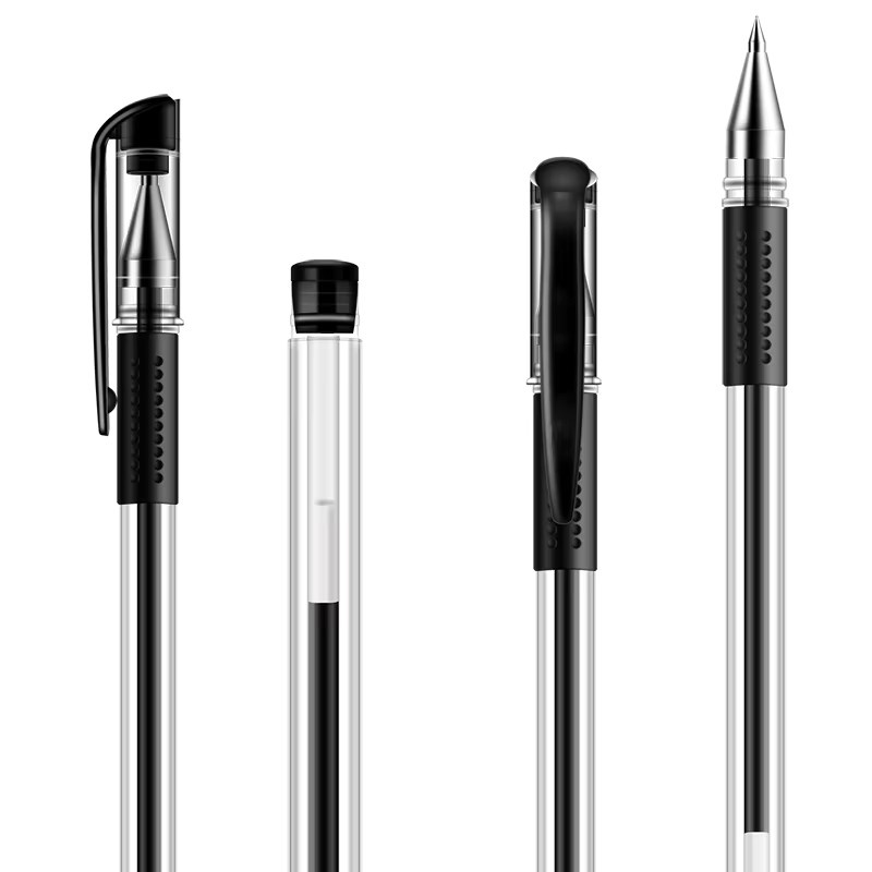 Gel-Rollerball-Stift-Set mit 0,5 mm Spitze in Schwarz, Blau und Rot für Schule und Büro - Bild 5