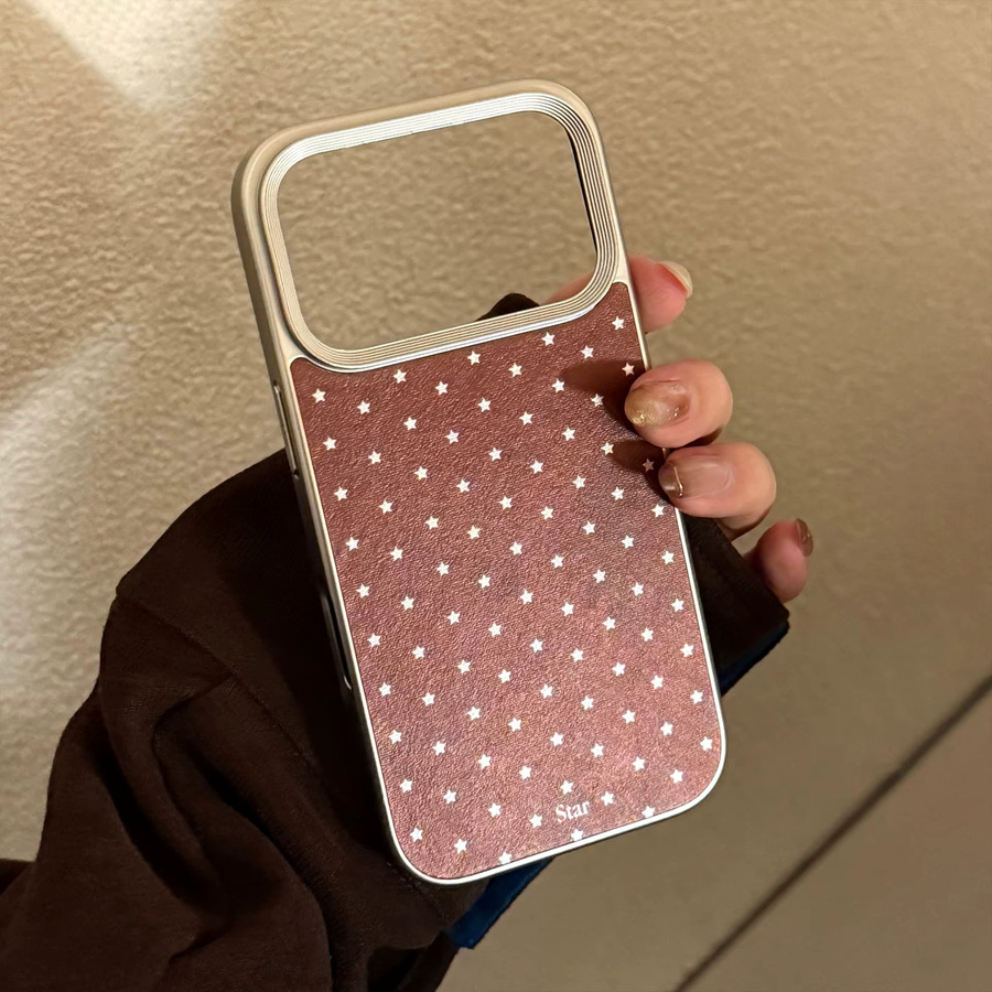 MUQGEW Handyhülle mit Koreanischen Vollbild-Sternen und Lederstruktur für iPhone 17 16 15 14 13 12 11 Pro Max, stoßfeste Abdeckung mit Splitterrand-Beschichtung - Bild 4