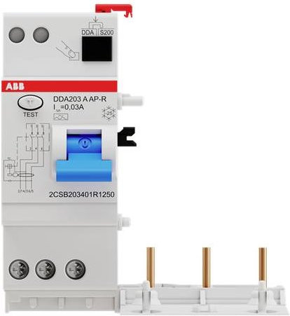 ABB FI-Schutzschalter RCBO 25A weiß 2CSB203401R1250 - Bild 1