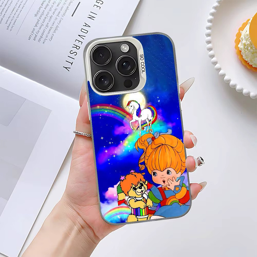 Bunte Cartoon R-Rainbow Brite Handyhülle für iPhone 17 16 15 14 13 12 11 Pro Max Plus Mini 8 7 - Bild 5