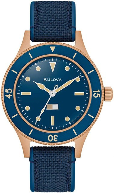 Bulova Herrenuhr Automatik, Bronze, 41 mm, Textil/NATO, 20 ATM - Bild 1