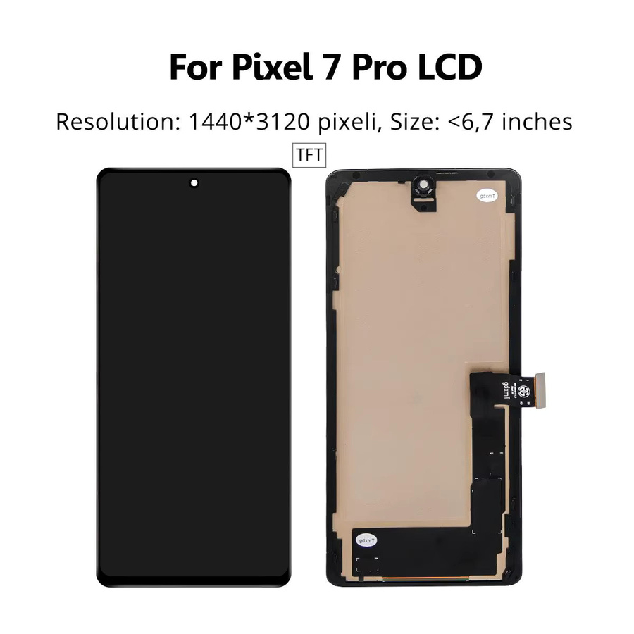 Google Pixel 7 Pro LCD Display Touchscreen Digitizer Montage Ersatzteil in Schwarz - Bild 4